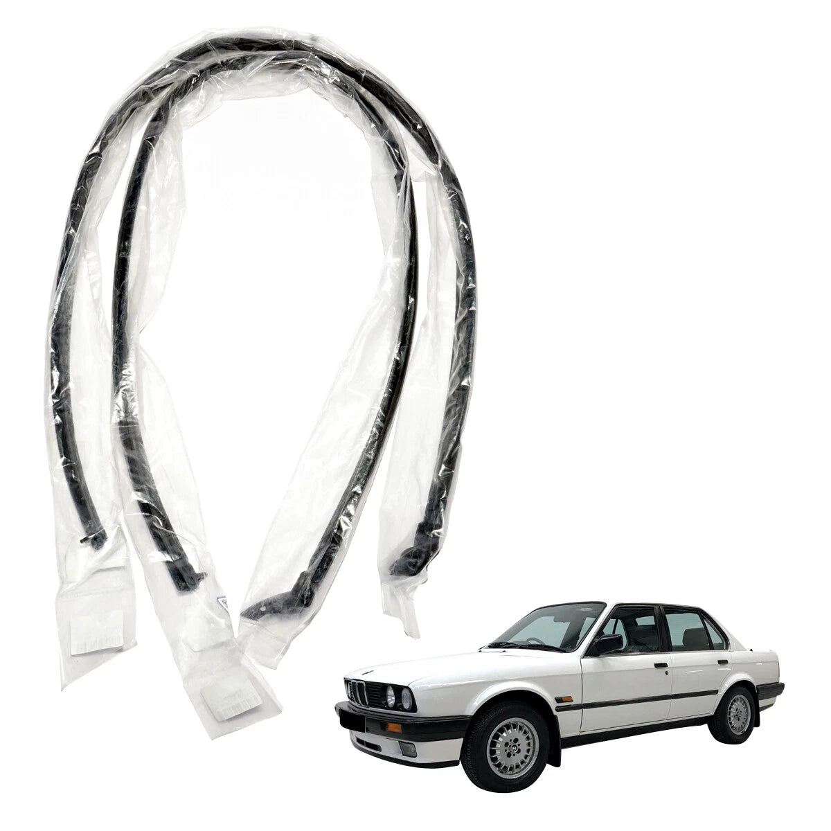 Front Door Weatherstrip Set for BMW M3 E30 Sedan 318i 325i 325iX 1984-1991