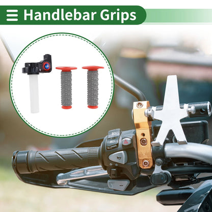 Hand Grips / 7/8 22mm / Handlebar Rubber Red for Motorcycle