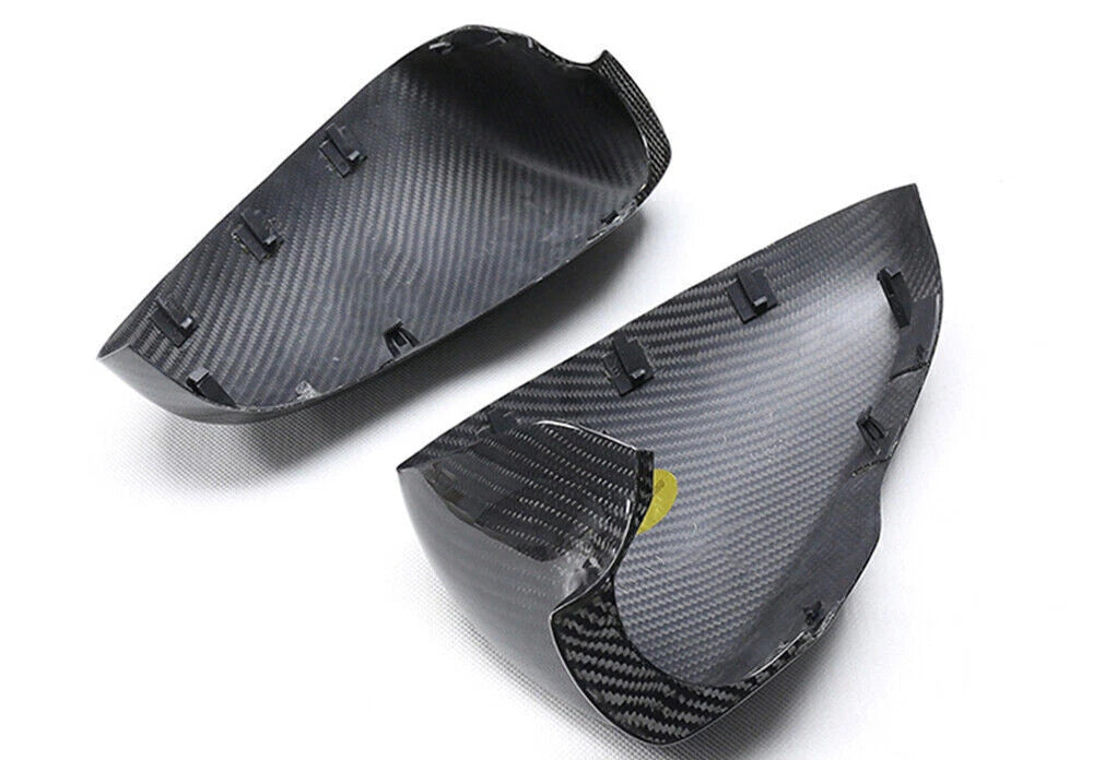 2 x Carbon Fiber Rear View Mirror Cover Caps for BMW F10 M5 (2011-2017)