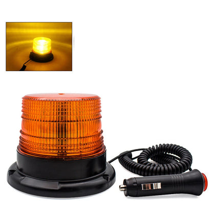 Magnetic 12V LED Amber Emergency Strobe Light for Universal Car