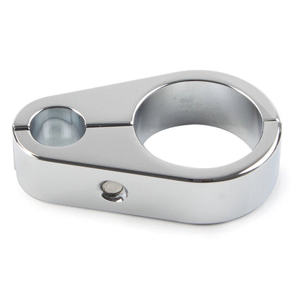 Chrome Brake Clutch Cable Wire Clamp Clip for Harley 1'' Handlebar