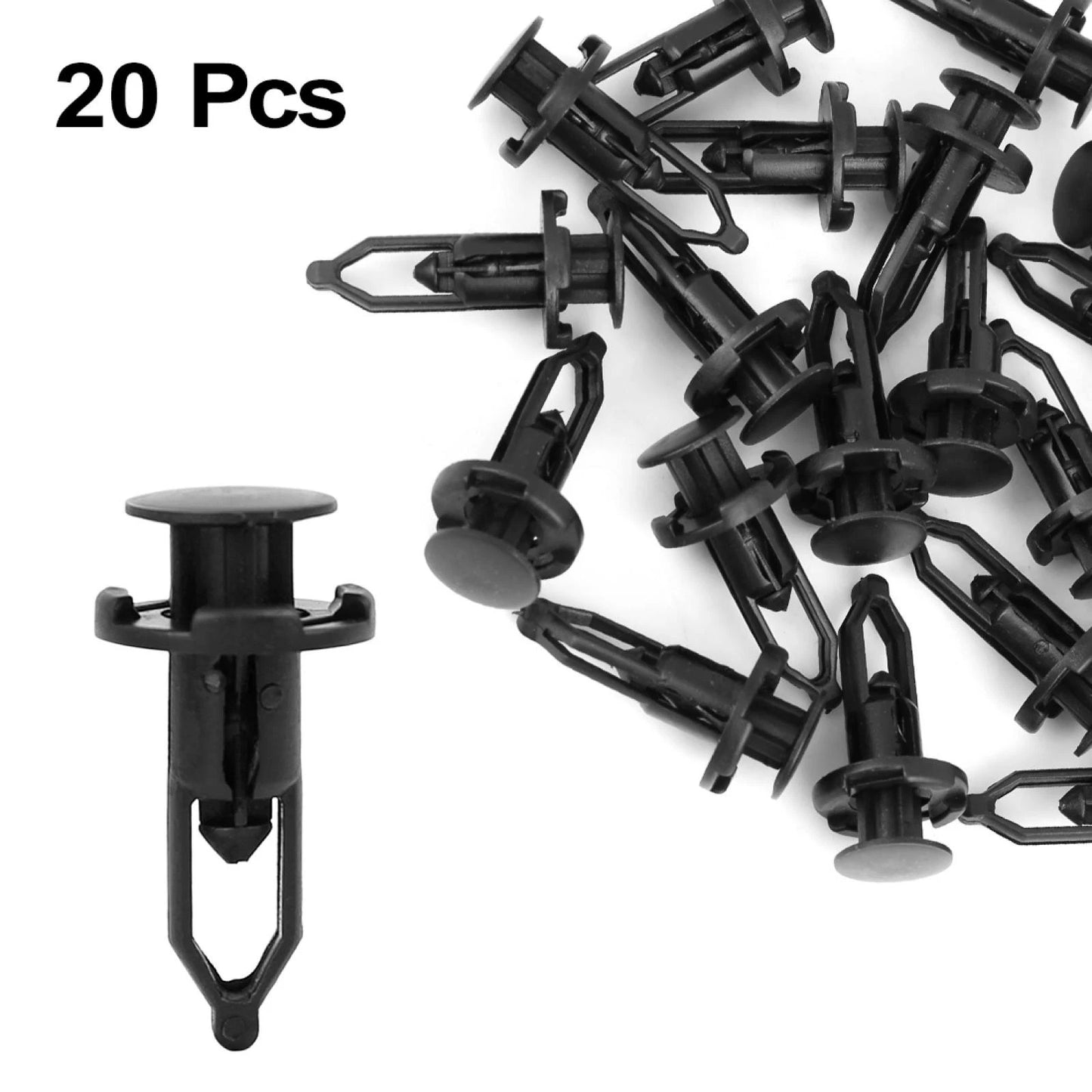 20 x Car Door Fender Clips 9mm Black Plastic Rivets for Toyota