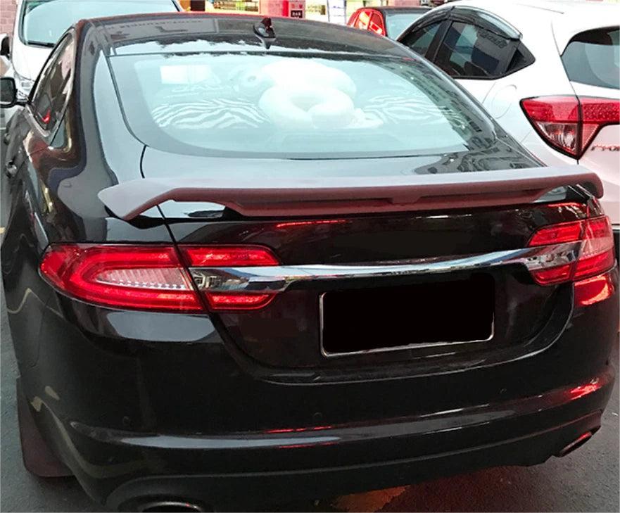 Unpainted Double Layer Rear Trunk Spoiler Wing for Jaguar XF (2012-2015)