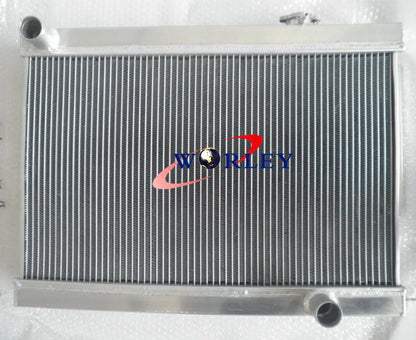3 Row Aluminum Radiator & 2 Fans for Holden Torana LJ LC LH LX V8 (1970-1980)