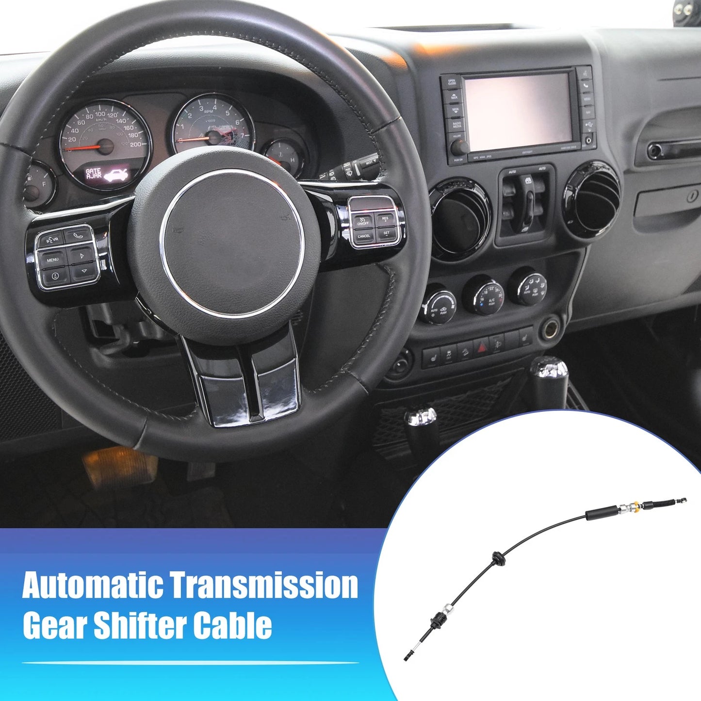 Transfer Case Shift Cable for Jeep Wrangler 3.8L V6 (2007-2011)