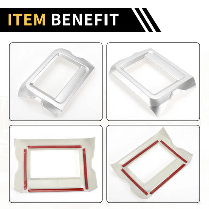 GPS Navigation Panel Frame Trim Cover for Jeep Wrangler JL JLU (2018-2023)
