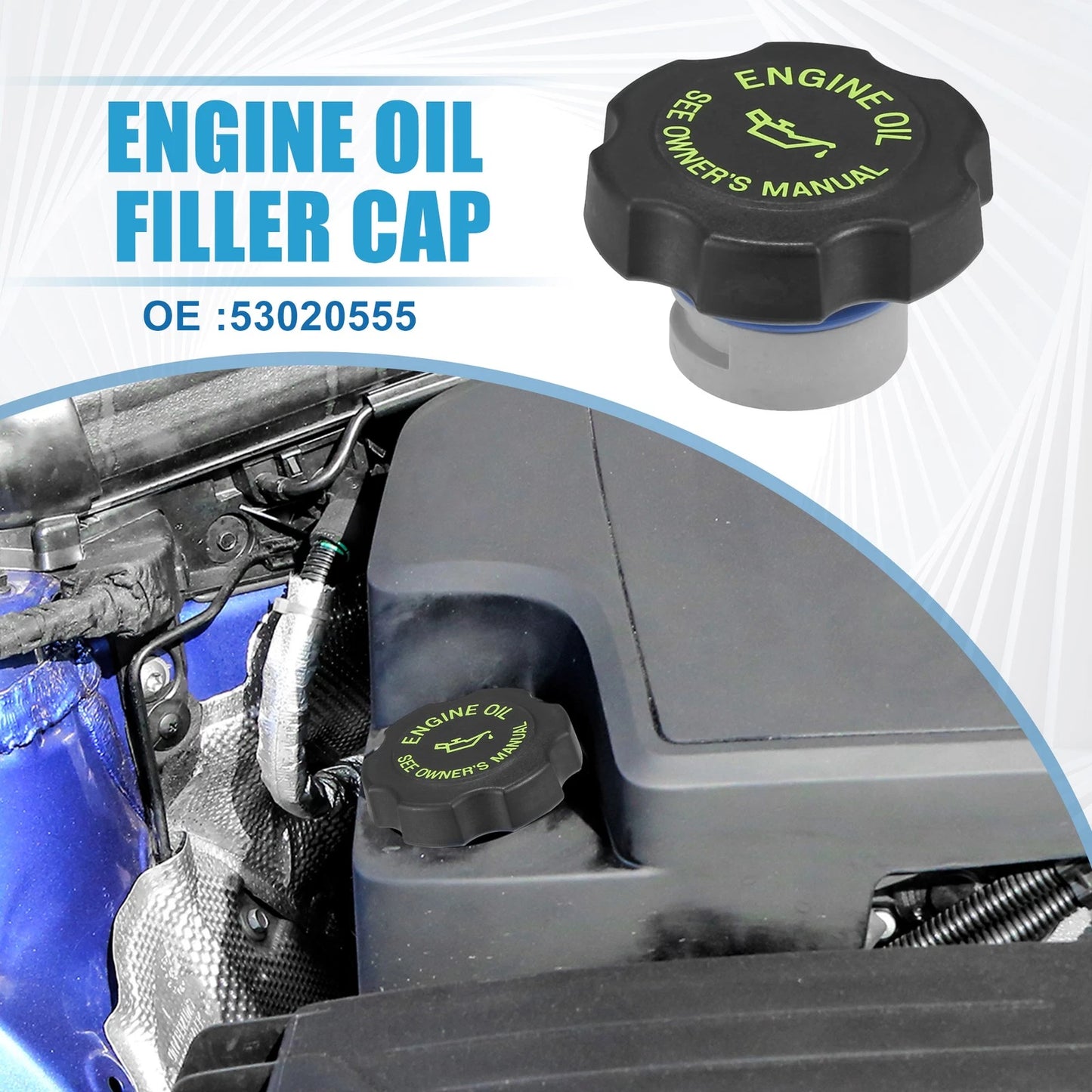 Engine Oil Filler Cap for Jeep Wrangler Cherokee (1991-2002)