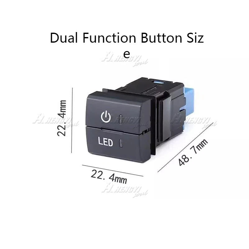Port Socket/Single/Dual Dashboard Switch Button with Harness for Toyota