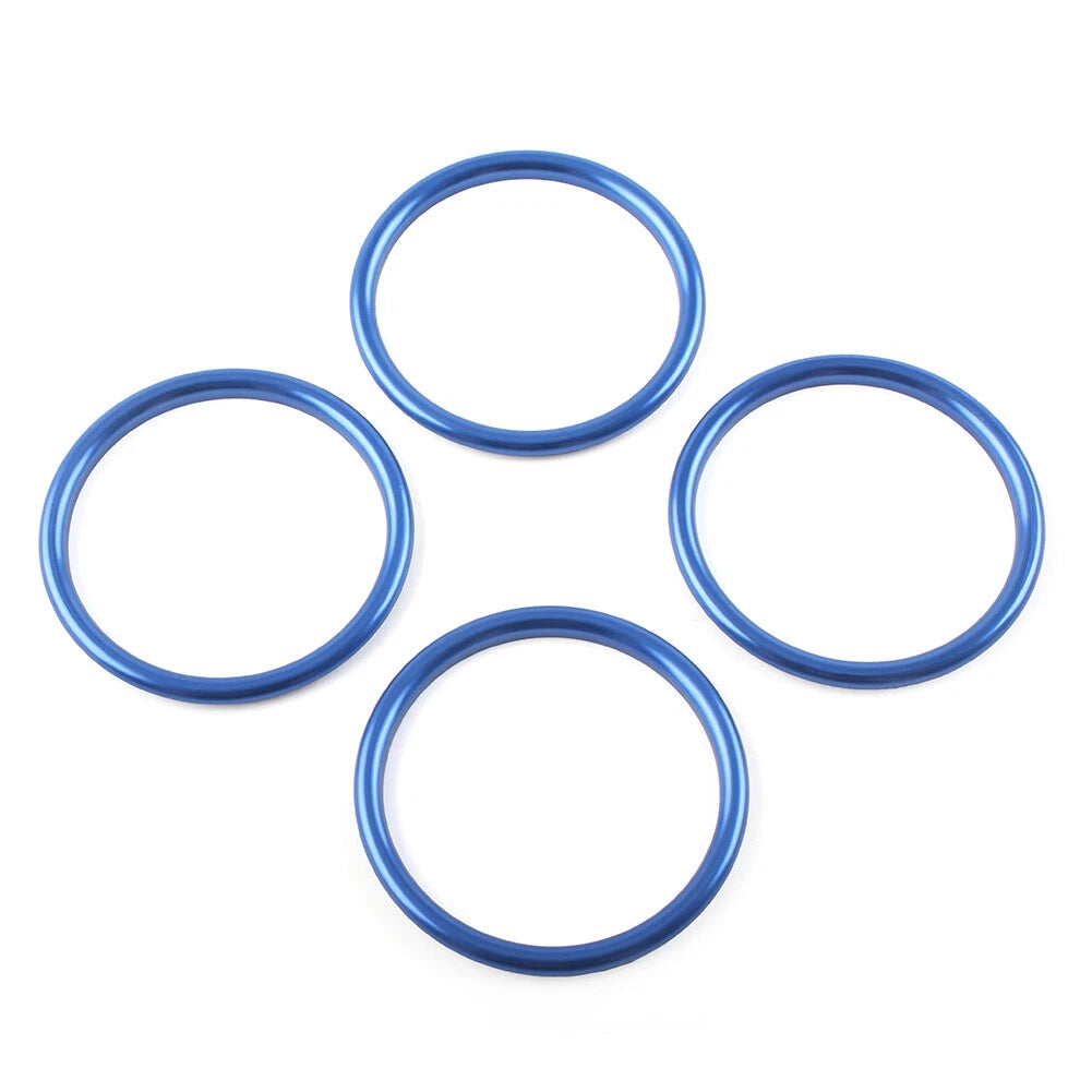Air Condition Vent Outlet Inner Ring Trim for Audi A1 S1 2010-2018 Blue 4 x Pcs