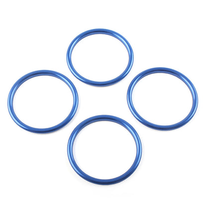 Air Condition Vent Outlet Inner Ring Trim for Audi A1 S1 2010-2018 Blue 4 x Pcs