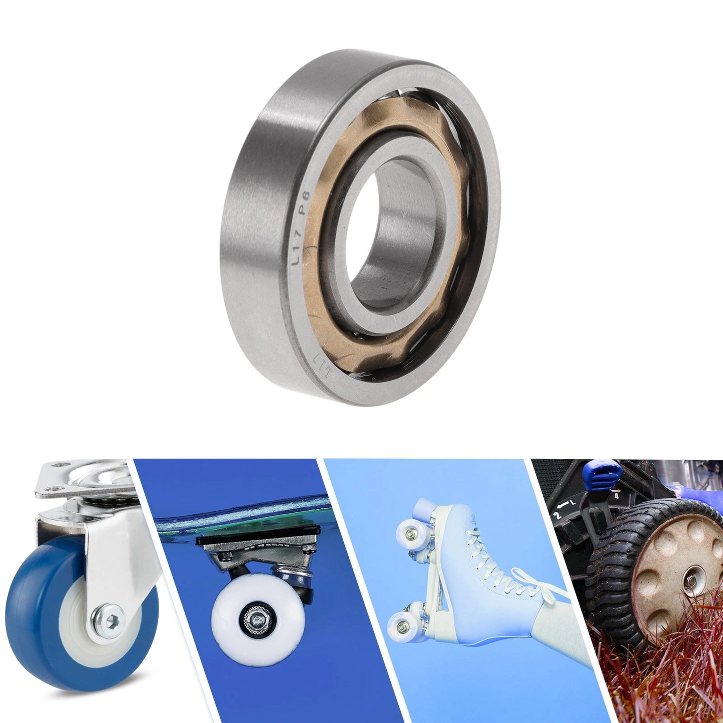 17x40x10mm Deep Groove Ball Bearings for Scooter Skateboard Wheel