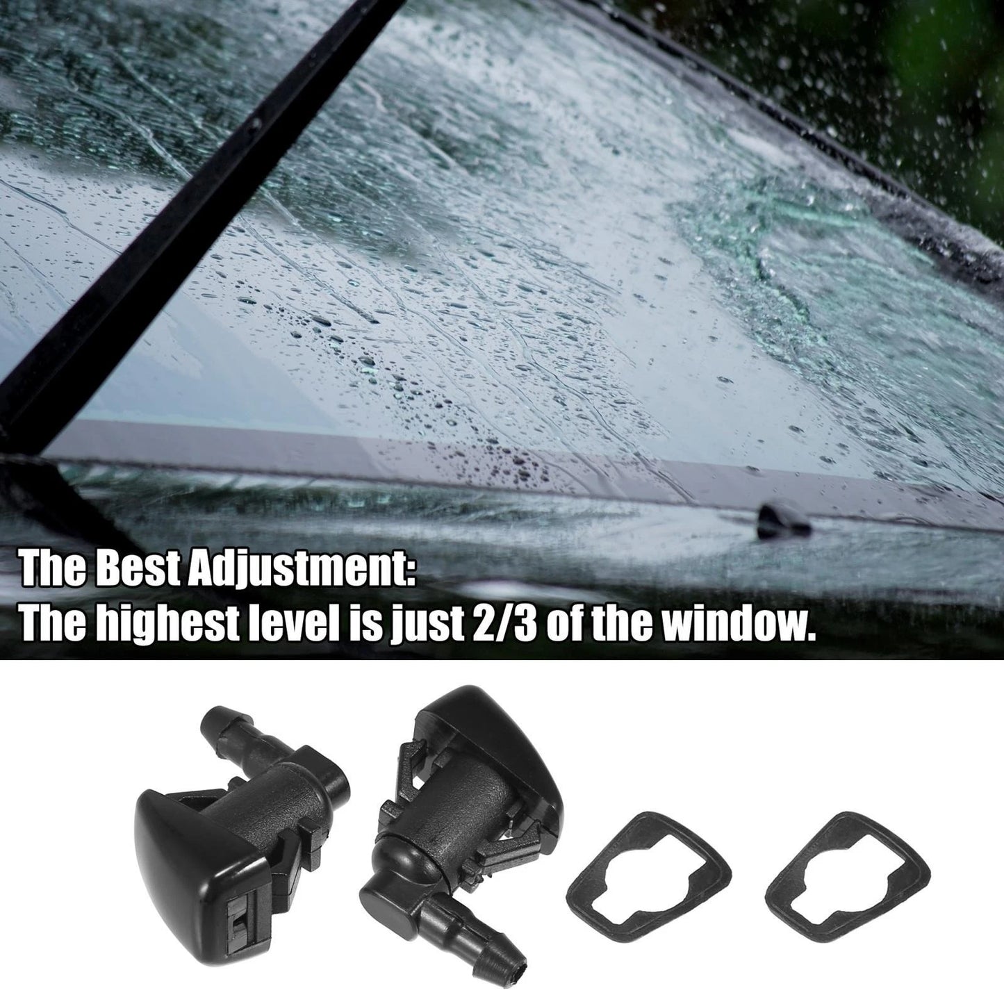 11pcs Front Windshield Washer Nozzle Kit for Jeep Grand 2011-2018