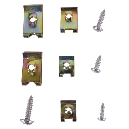 200Pcs Assorted U Clip Nut Screw Bolt Panel Trim Retainers for Car