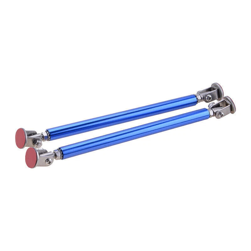 Blue Adjust Bumper Lip Splitter Strut Rod Tie Support Bar for Honda (2008-2010)