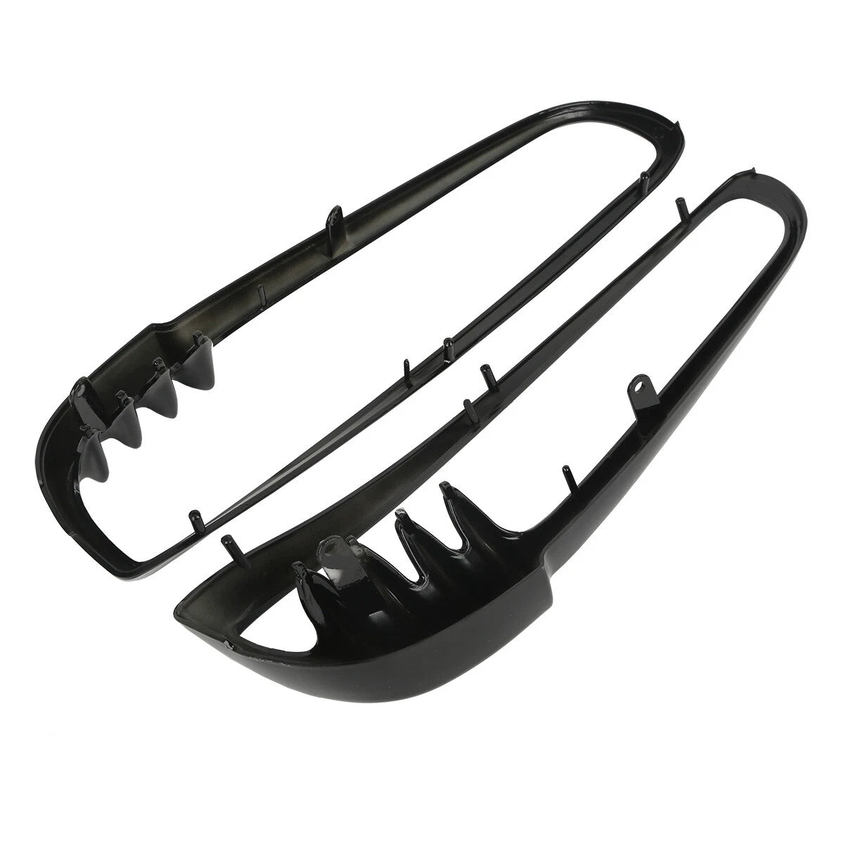Black Radiator Trim Bezels for Harley V-Rod VRSCA VRSCB Night Rod (2001-2010)