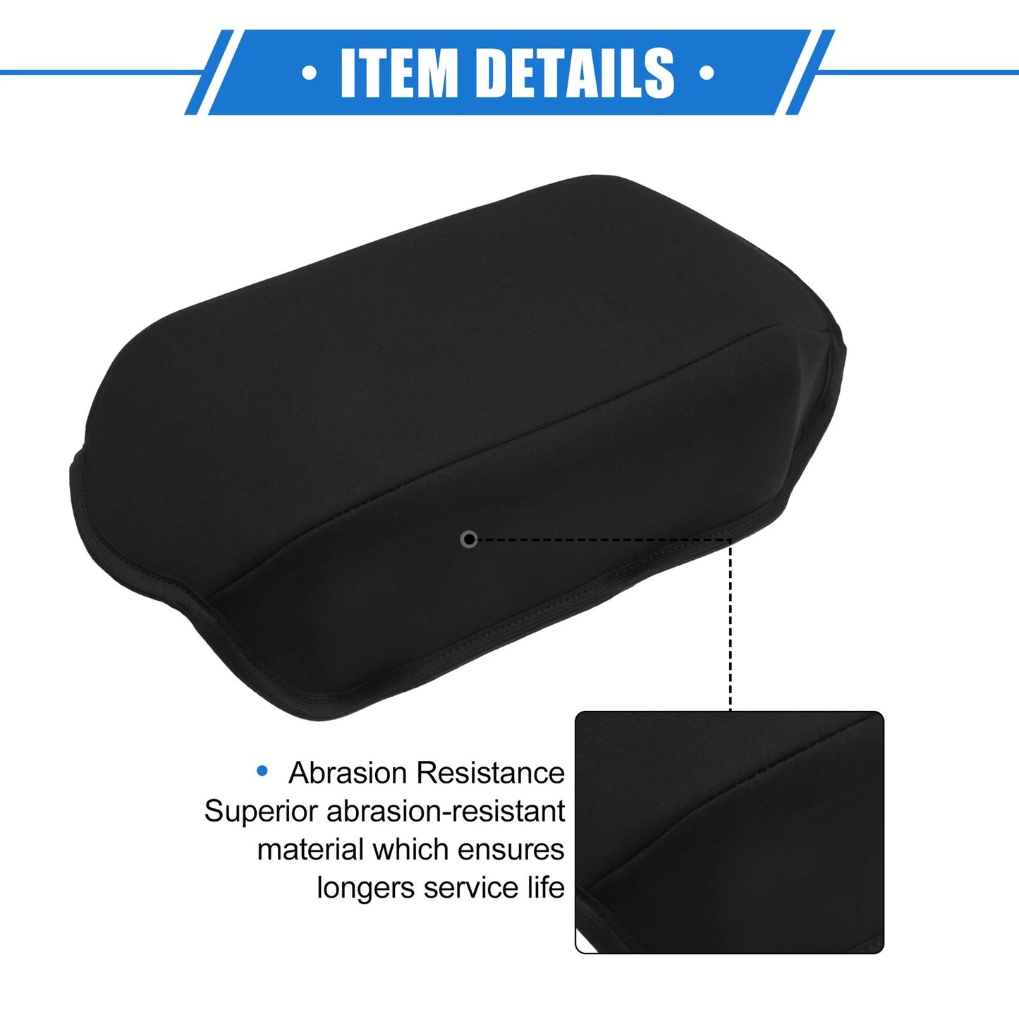 Armrest Protector Cover Pad for Jeep Renegade (2015-2021) Neoprene Black