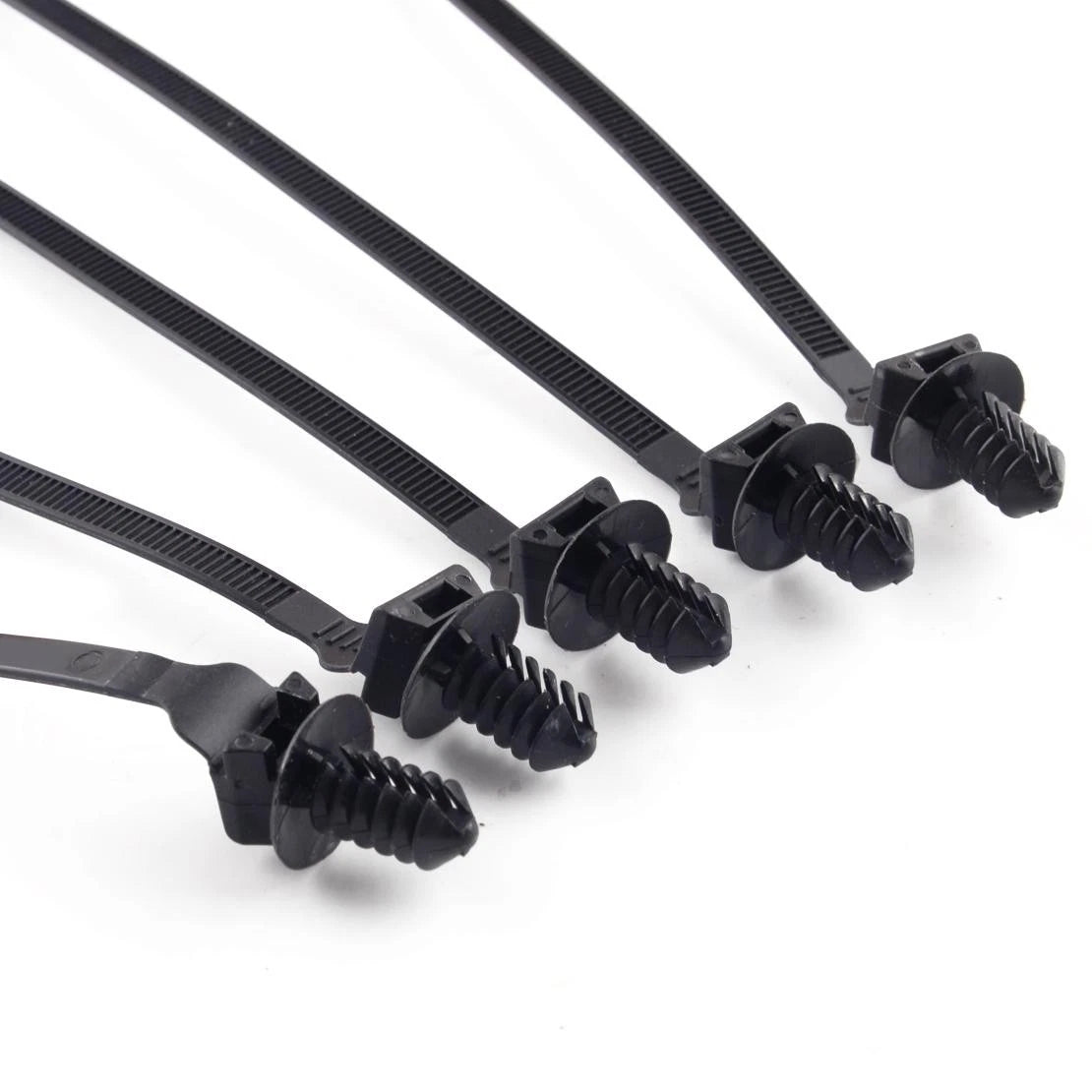 50pcs Push Clips Zip Straps Cable Fasteners for Various Makes & Models