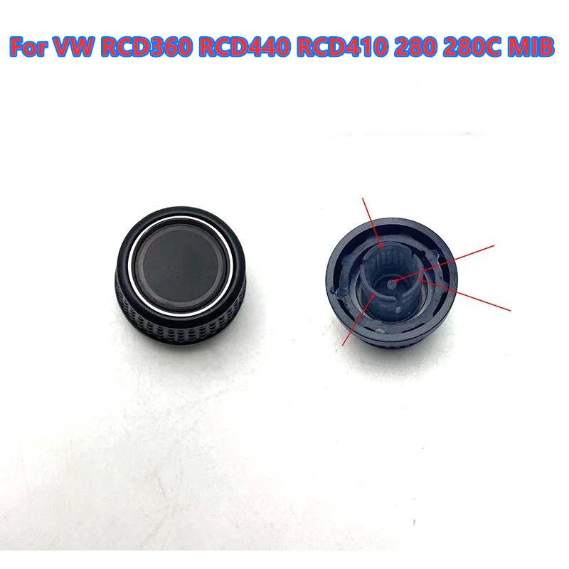 Car Radio Knob Button Turn Knob Right for VW RCD360 RCD440 RCD410 280 280C