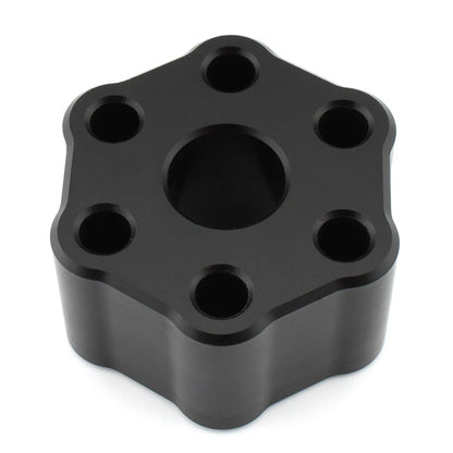 Black Solid Supercharger Coupler Isolator for Jaguar Land Rover 3.0L (2013-17)