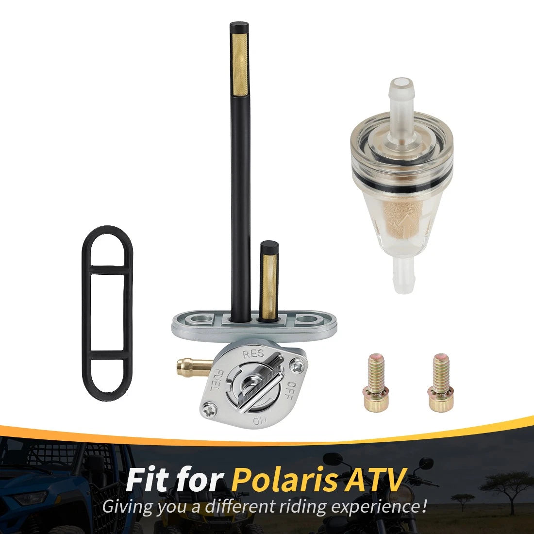 Aluminum Fuel Valve Petcock for Polaris Magnum 425 Big Boss Scrambler 500