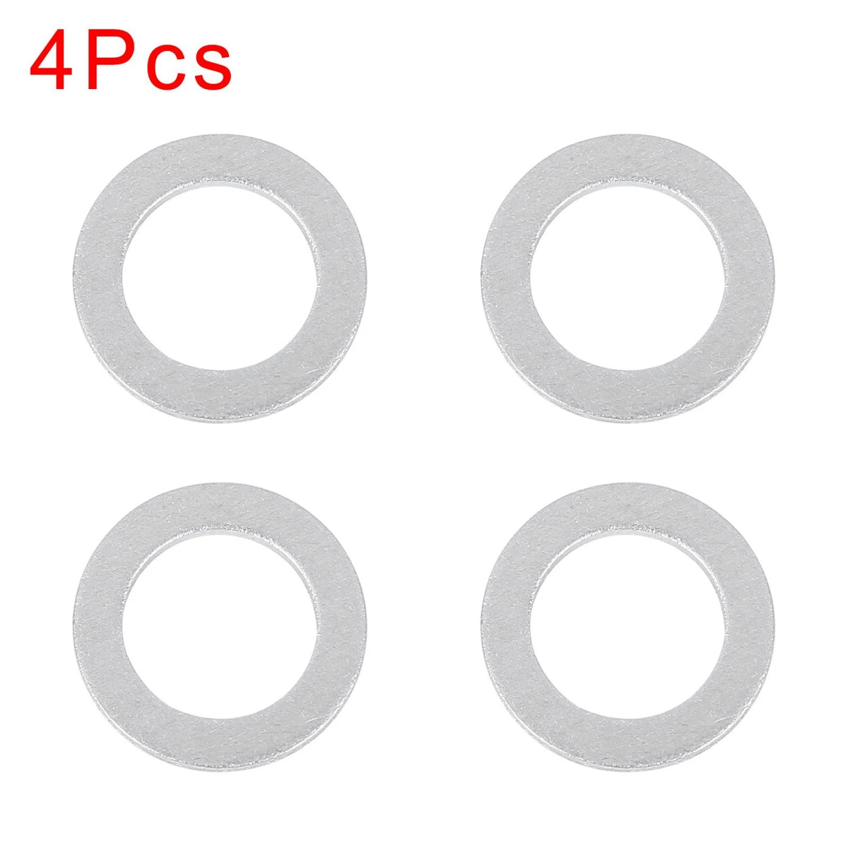 4 x M14 Silver Tone Oil Drain Plug Gaskets for Honda (94109-14000)