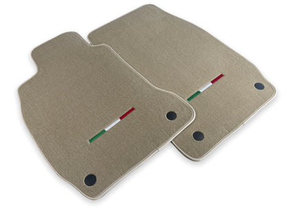 Beige Floor Mats for Maserati Quattroporte with Emblem LHD (New)