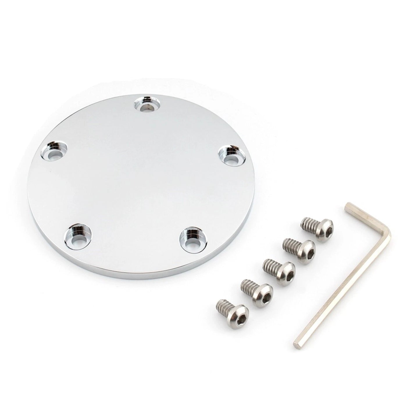 Domed Timing Points Cover for Harley Twin Cam Softail Dyna Fatboy (2000-2017)