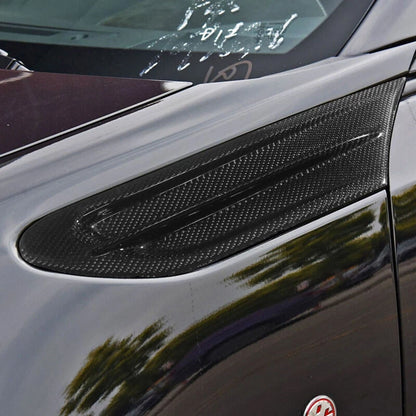 Real Carbon Fiber Hood Side Fender Vent Trim For Toyota 86 Subar BRZ 2013-2018