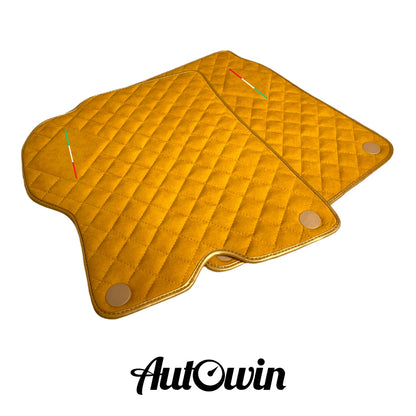 Tan Alcantara Car Mats for Ferrari California (2008-2014) - 2 x AutoWin Inc.