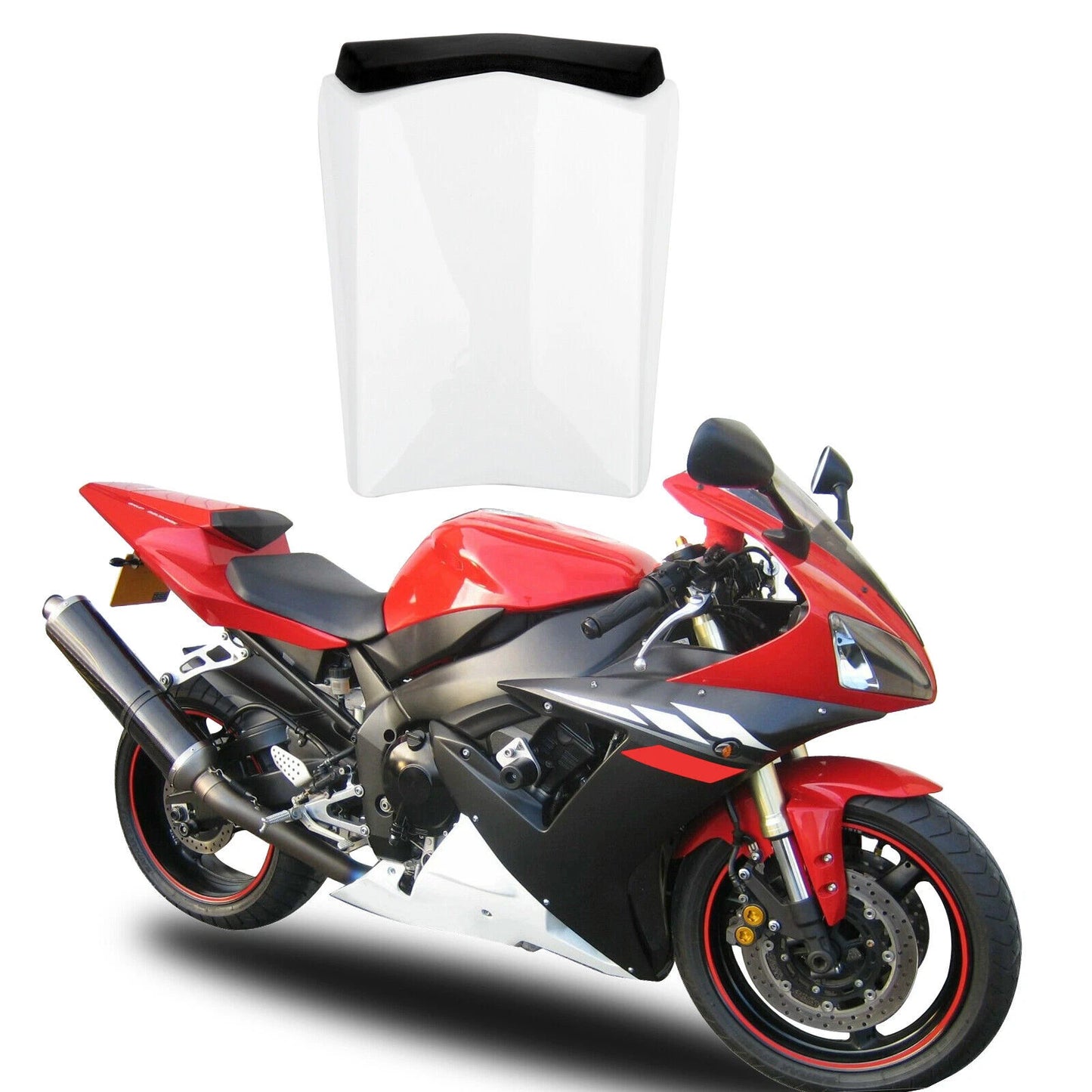 Pillion Seat Cover for Yamaha R1 (2002-2003) White Fairing