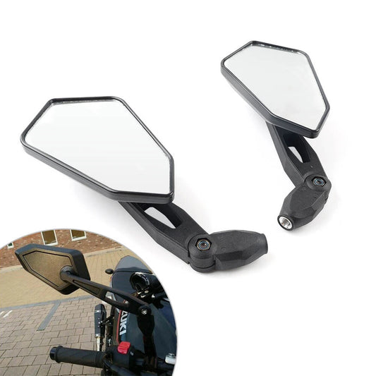 10mm Rear View Side Mirrors for Motorcycle Cruiser Chopper Scooter ATV