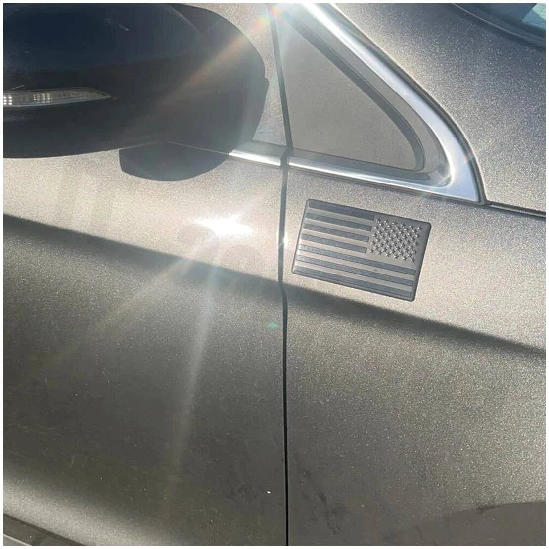 Black USA American Flag Car Trunk Emblem Badge Universal