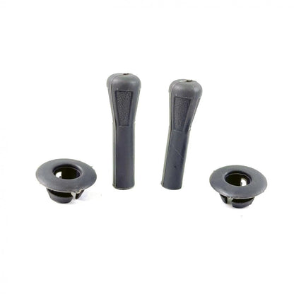 Door Lock Knob Gray Pair Fits Nissan Big-M Navara D21 Pickup Truck 1986-97 D09