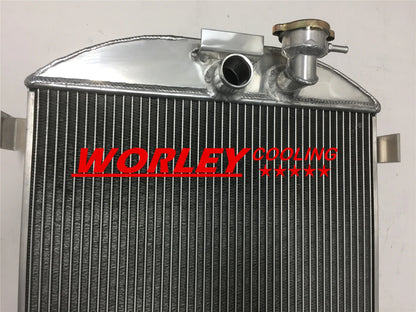 3 Core Aluminum Radiator & Fan for 1932 Ford (1932)