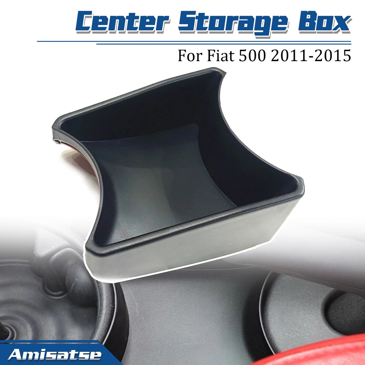 Storage Box for Fiat 500 (2011-2015) Black