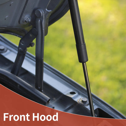 2 x Front Hood Lift Supports for Ford Taurus (2010-2019) Gas Struts Black