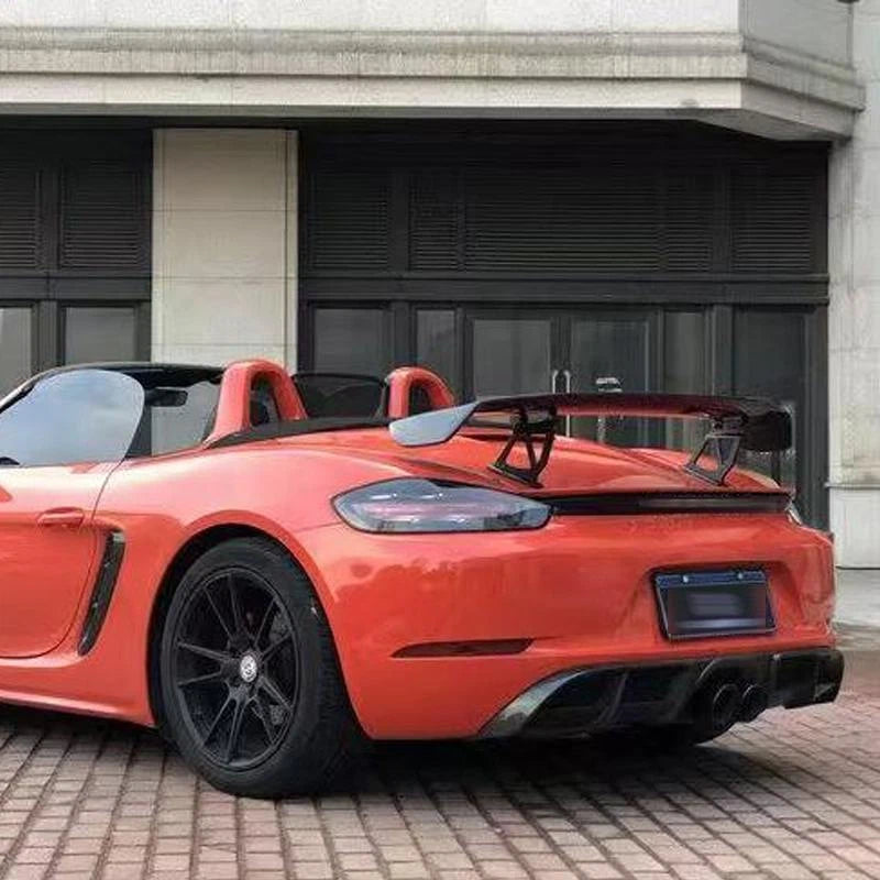 Carbon Fiber Rear Trunk Spoiler Wing for Porsche 718 Cayman GT4 2019-2023