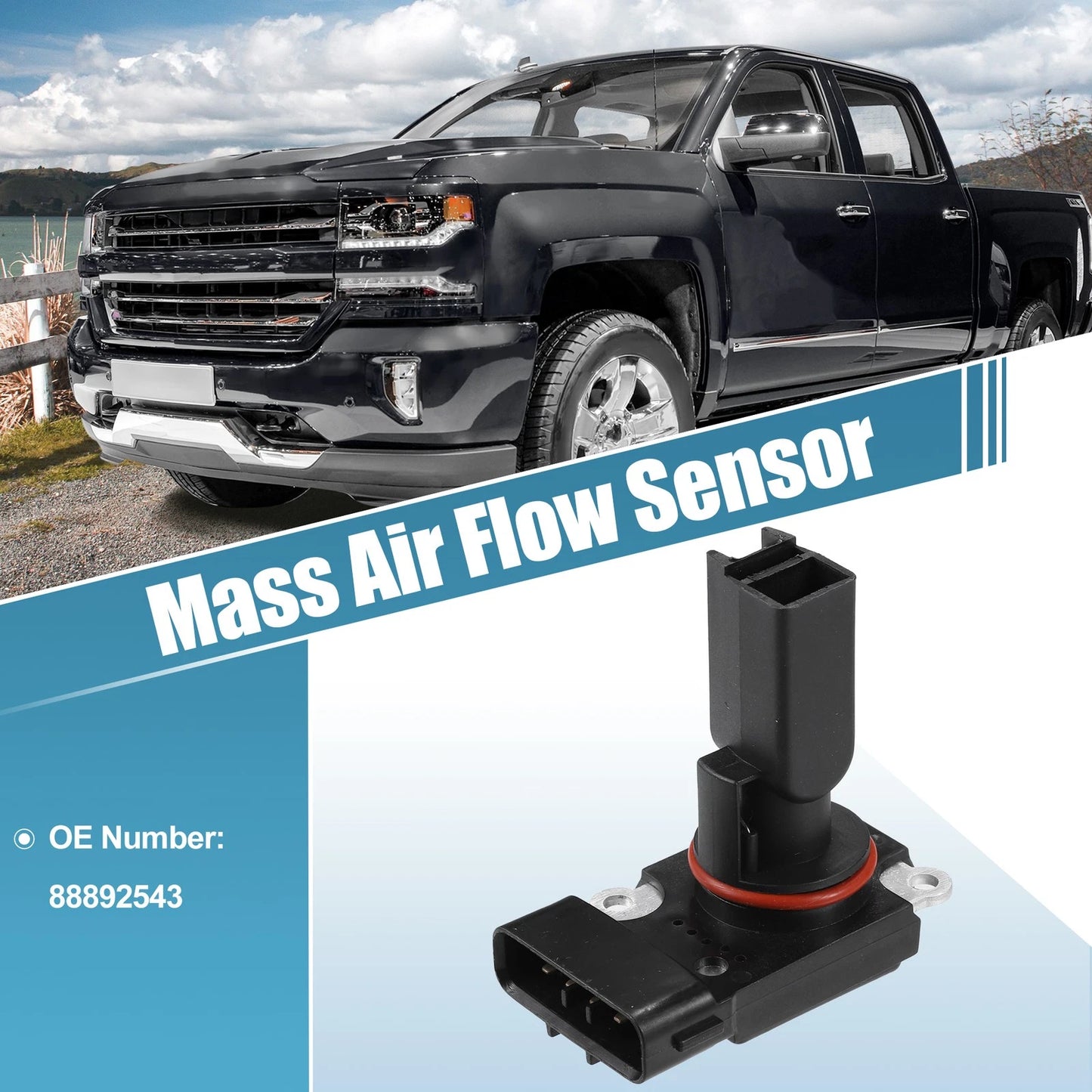 Mass Airflow Sensor 5-Pin for Chevrolet Silverado 3500 (2001-2007)