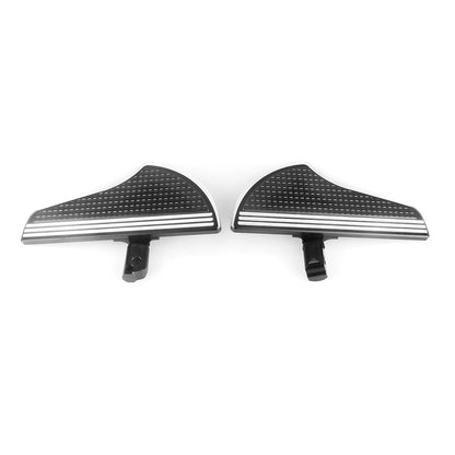 Black White Rear Passenger Foot Pegs for Harley Davidson Softail (2018-2025)