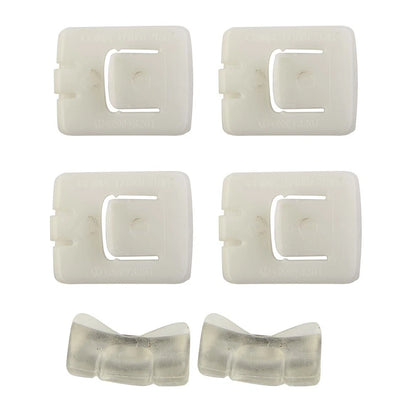 6 x Seat Rail Runner Slider Guide Clip Glide Piece for Replaces