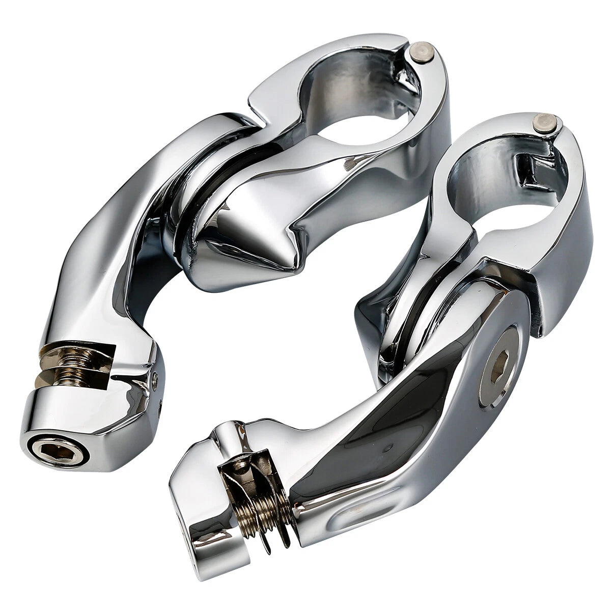 Short Angled Highway Footpegs for Harley Touring Softail