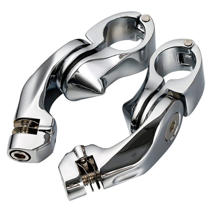 Short Angled Highway Footpegs for Harley Touring Softail