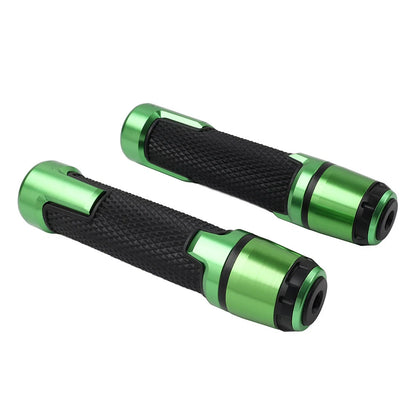 Green 22MM 7/8" Handlebar Grips with Bar Ends for Harley & Honda