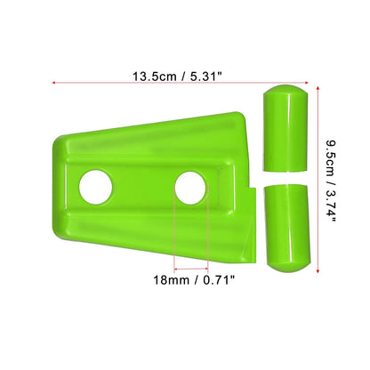 Engine Hood Hinge Covers for Jeep Wrangler 2007-2018 Green