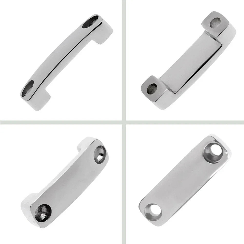 Boat Deck Attach Fitting Silver 1.89"x0.55" for All Boats and PWC
