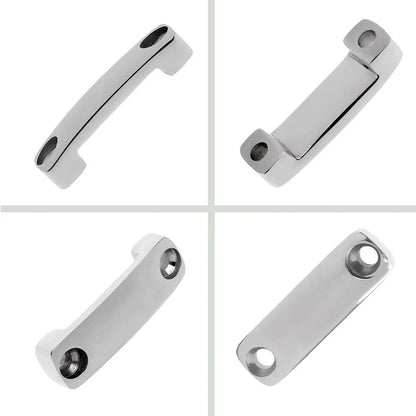 Boat Deck Attach Fitting Silver 1.89"x0.55" for All Boats and PWC