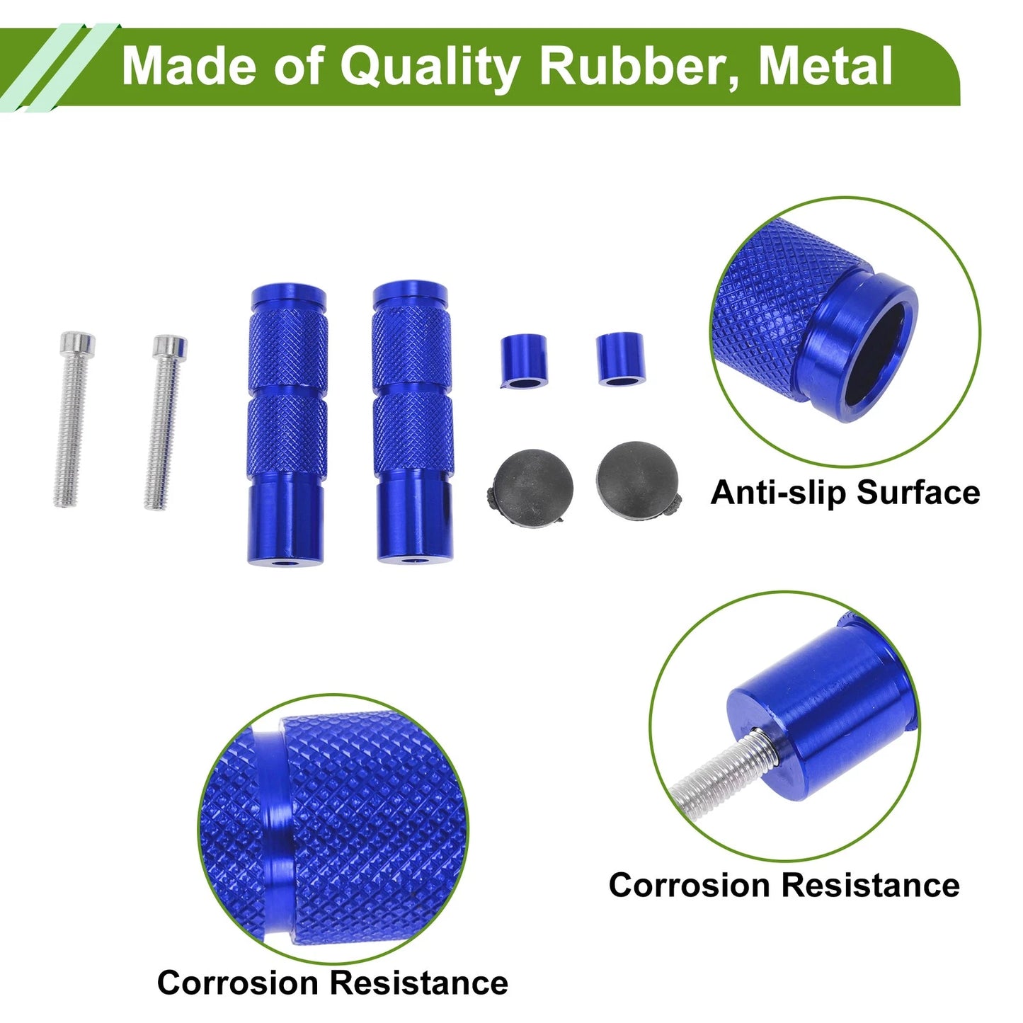 FootPegs / 3.5" / Foot Pedal Blue for Motorcycle