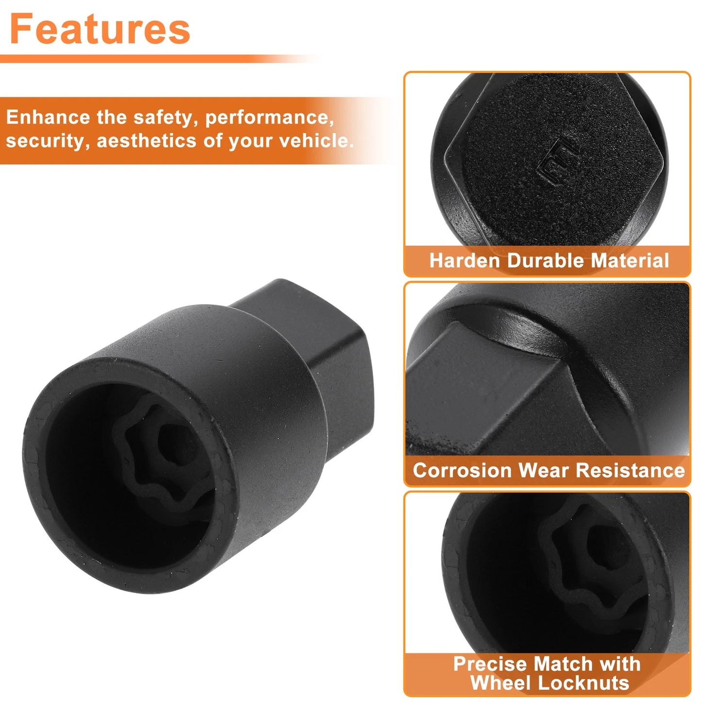 Wheel Lock Lug Nut Key Socket Tool for Toyota Lexus (2010-2023)
