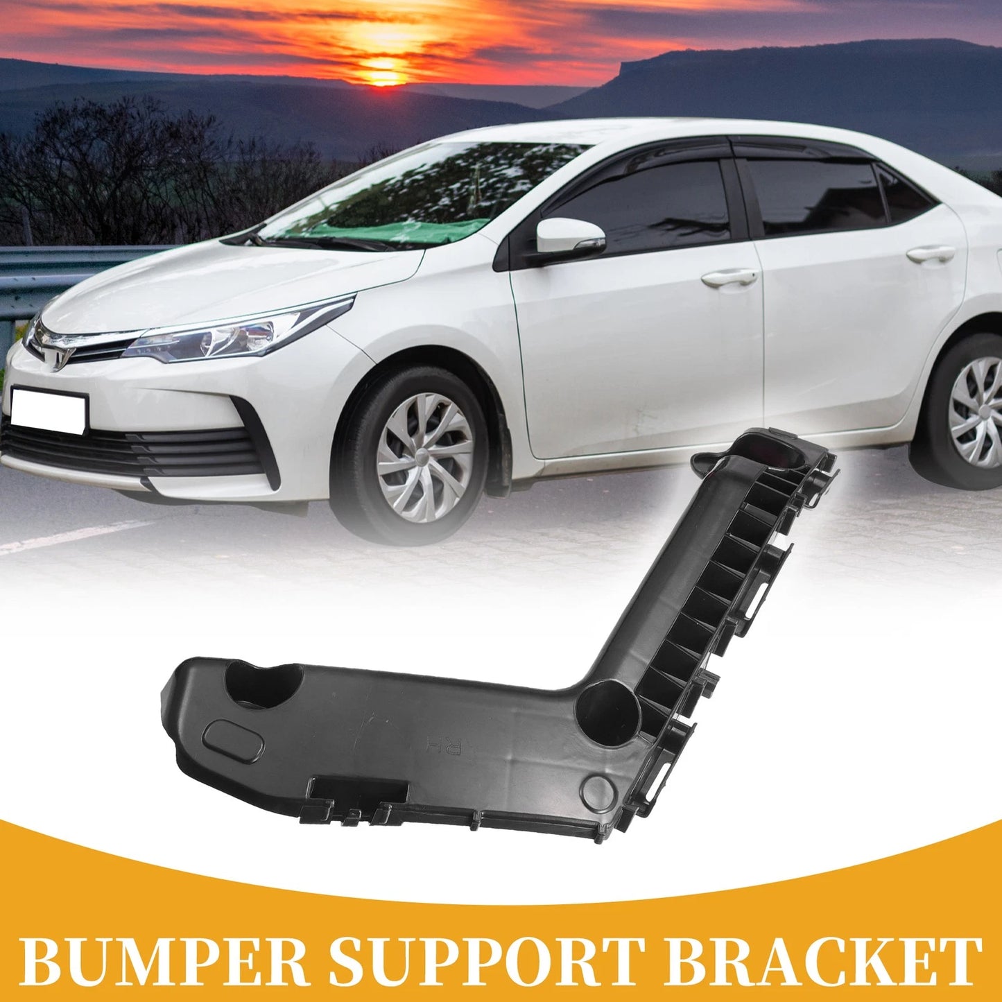 1 Pc / RH Side Front Bumper Support Bracket for Toyota Corolla (2017–2019)