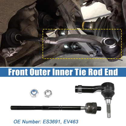4 Pcs Tie Rod End Links for Ford Lincoln